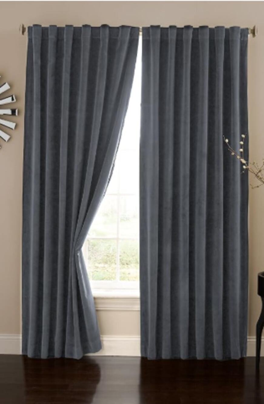 ECLIPSE Thermal Insulated Single Panel Rod Pocket Darkening Curtains 50X84